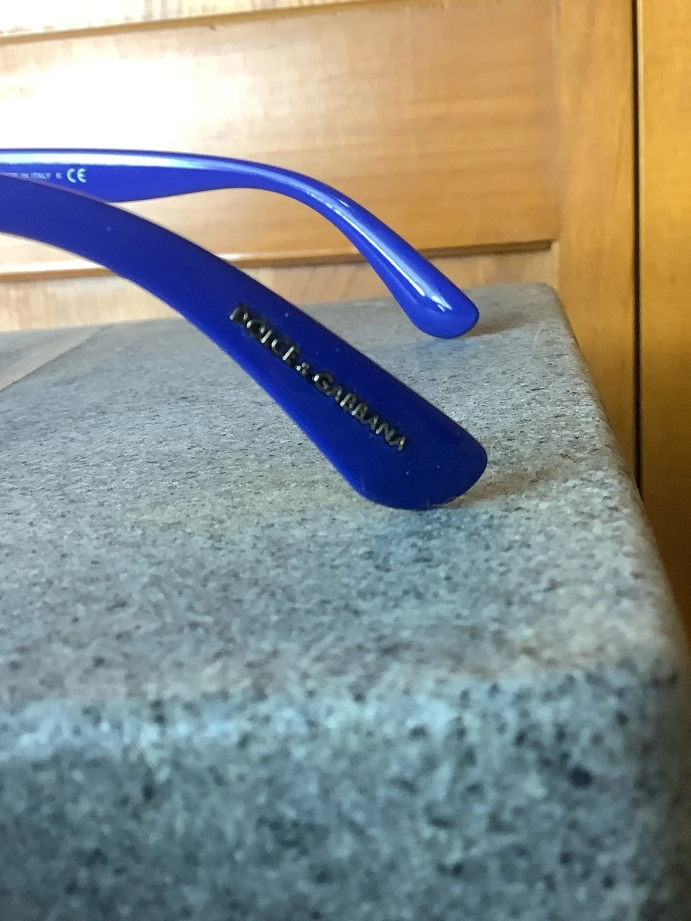 Blue Cat-Eye Sunglasses with Rhinestone Accent - Women Accessories